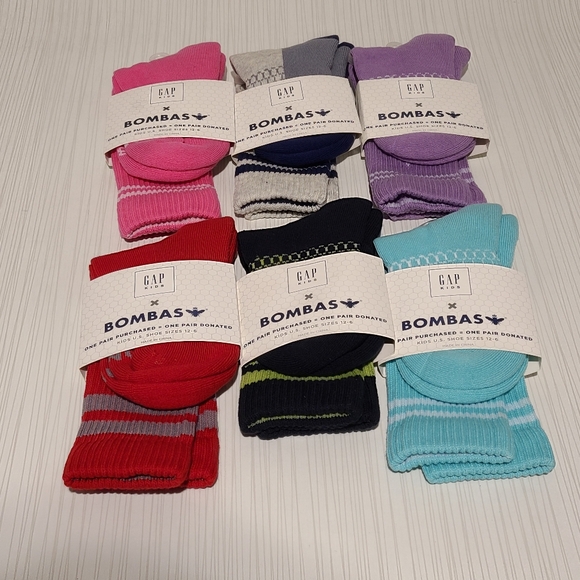 GAP Kids Bombas Socks Set of 6 Brand New with Package - Picture 2 of 8